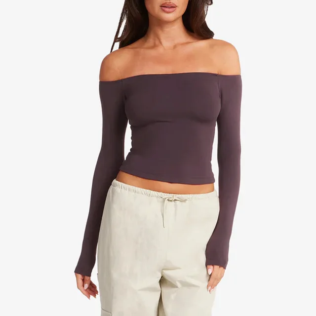 Pilates Training Wear Yoga Top For Women Prune Purple - Shop at LoveMi