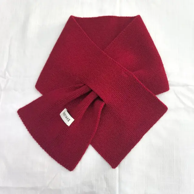 Warm Cross Scarf Neck Scarf Women Red - Shop at LoveMi