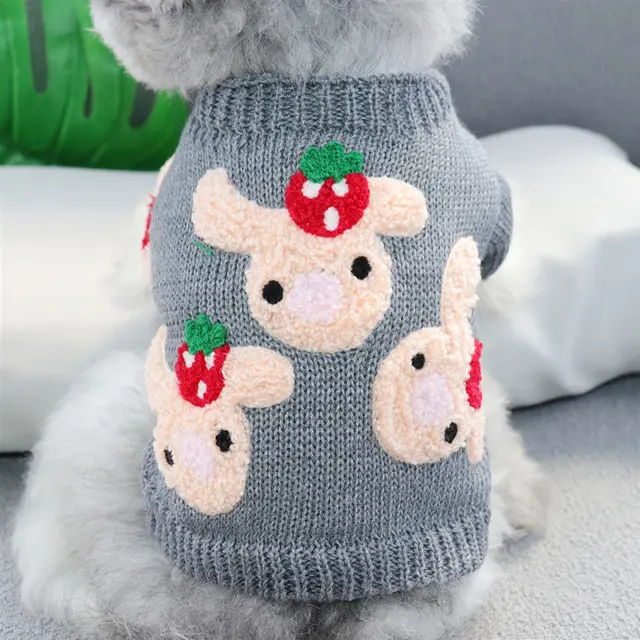 Autumn And Winter Short Pet Sweaters Dog Clothes Rabbit - Shop at LoveMi