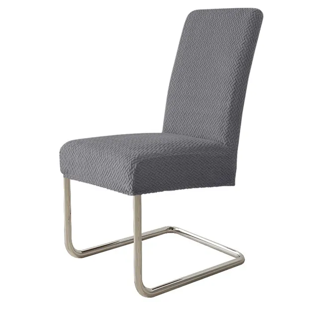 Non slip Chair Cover Four Seasons Elastic Twill Dining Dark Gray - Shop at LoveMi