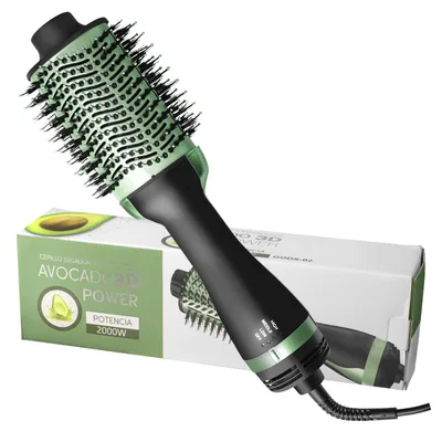 Multi functional Curling Iron Hot Air Comb Curling Brush Blow drying Comb Hair Styler Straightening Comb Electric Heating Comb Eu - Shop at LoveMi