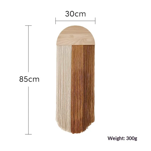New Nordic Creative Tapestry Hand woven Semi circular Wooden Board Style 2 - Shop at LoveMi