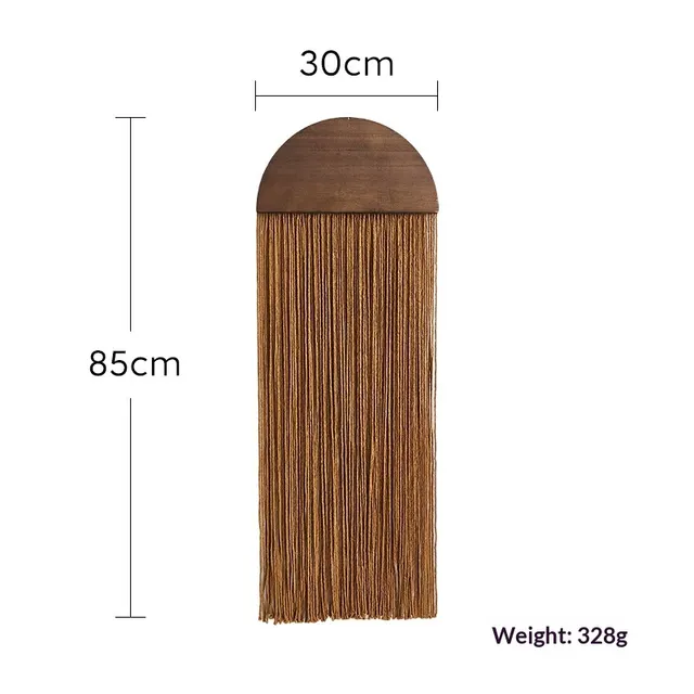New Nordic Creative Tapestry Hand woven Semi circular Wooden Board Style 5 - Shop at LoveMi
