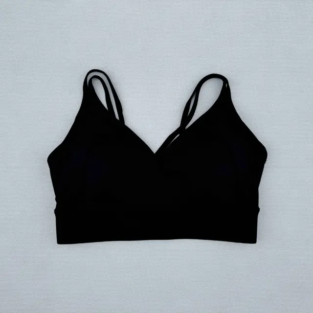 Fixed Integrated Anti shock Sports Bra Yoga Vest Black - Shop at LoveMi