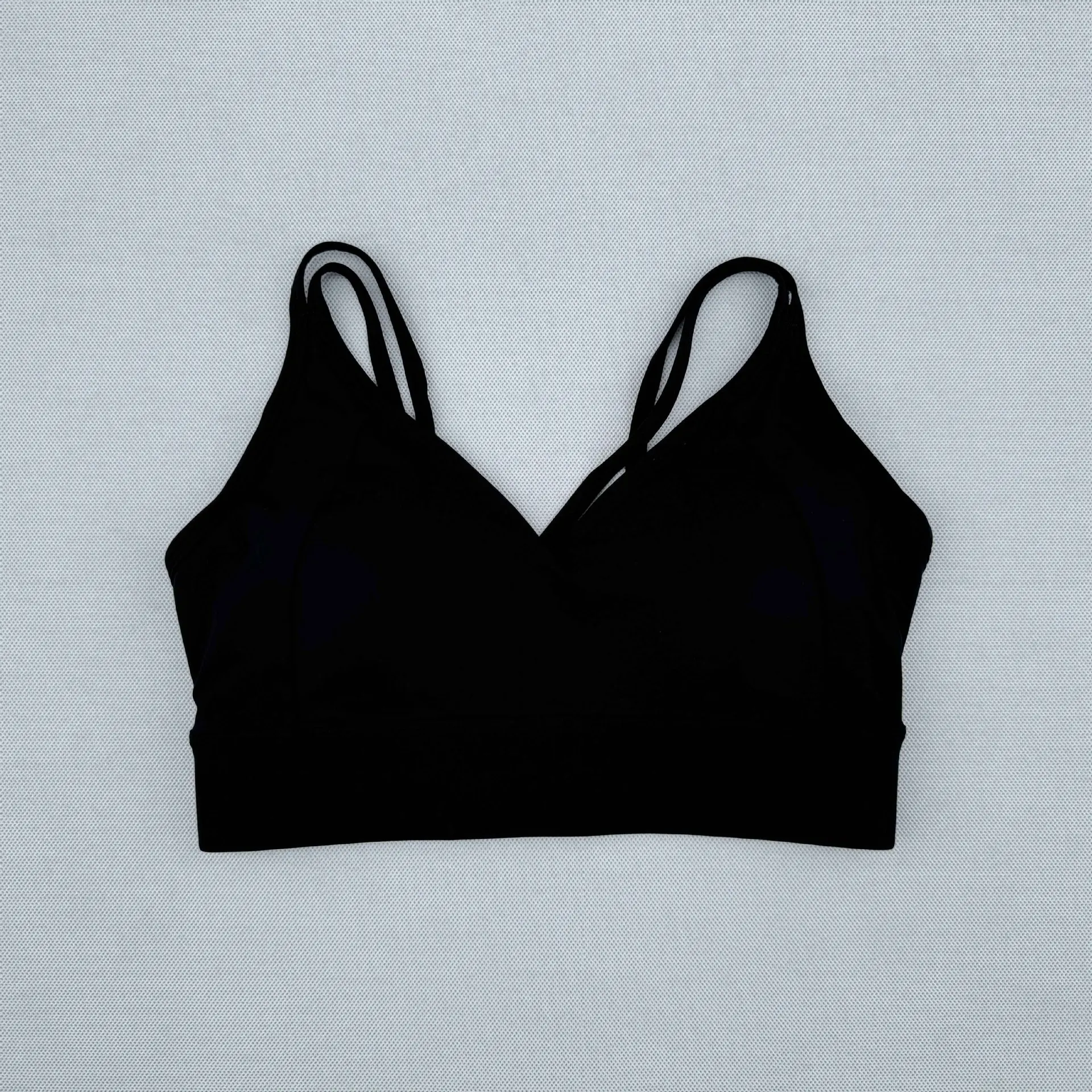 Fixed Integrated Anti-shock Sports Bra Yoga Vest - Black