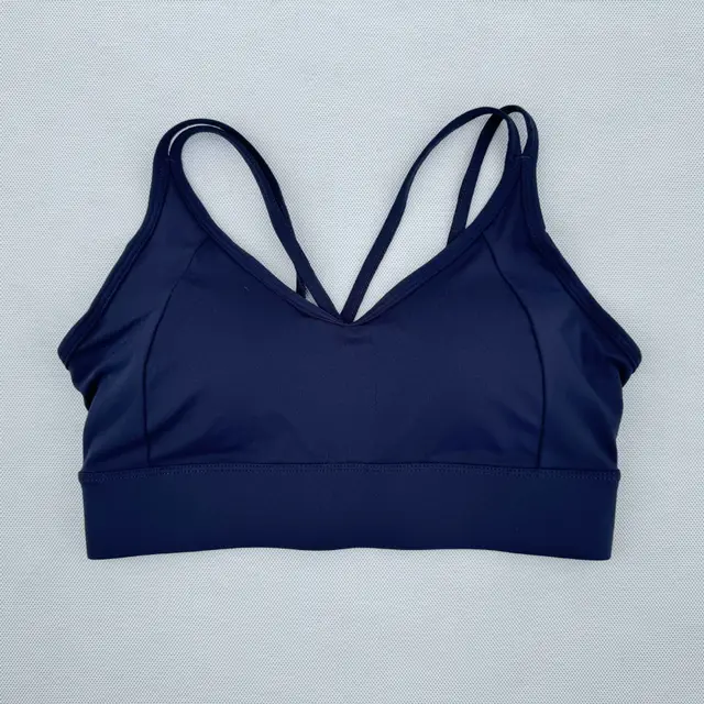 Fixed Integrated Anti shock Sports Bra Yoga Vest Navy Blue - Shop at LoveMi
