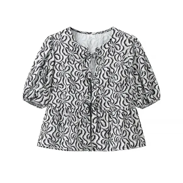 Women's New Leopard Print Short Sleeve Shirt Black - Shop at LoveMi
