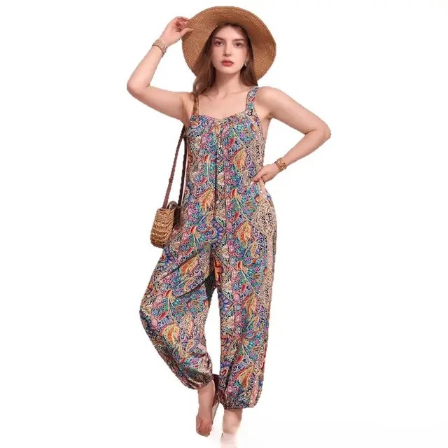 Plus size Women's High waisted Fashionable Jumpsuit Multicolor 620036 - Shop at LoveMi