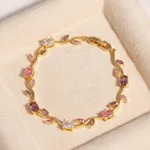 Pink Purple Zirconium Gold