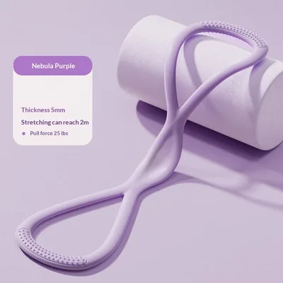 Resistance Band Back Stretching Elastic Rope 8 shaped Nebula Purple - Shop at LoveMi