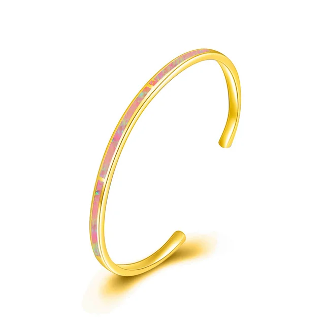 Opal Hawaiian Style Surfing Wave Pattern Bracelet Gold - Shop at LoveMi