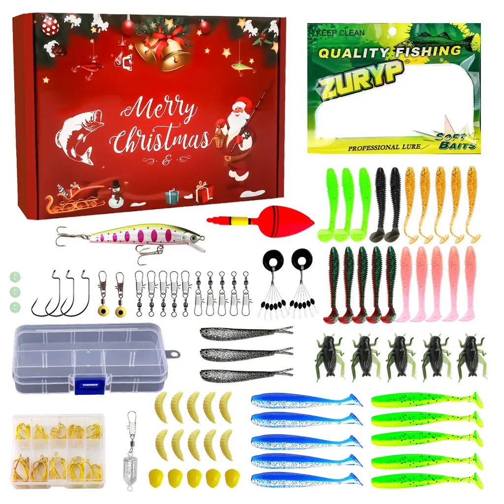 Christmas Holiday Fishing Gear And Bait Set - B Suit