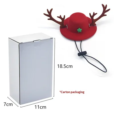 Christmas New Deer Antler Hat Pet Adjustable Cute Christmas Hat Red - Shop at LoveMi