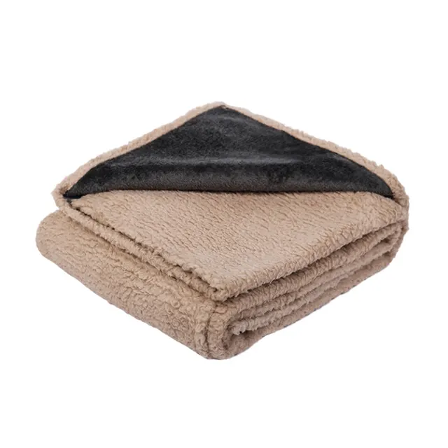 Flannel Fleece Composite Thickened Pet Pad Beige - Shop at LoveMi