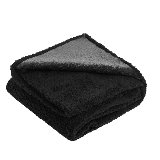 Flannel Fleece Composite Thickened Pet Pad Black - Shop at LoveMi