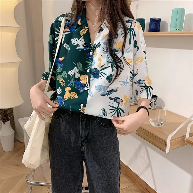 Printed Shirt Women's Design Small Niche Korean Version - Shop at LoveMi