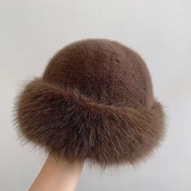 New Plush Mongolian Hat For Autumn And Winter Cold proof And Warm Brown - Shop at LoveMi