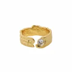 Korean K Gold White Stone