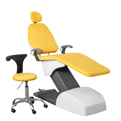 Dental Chair Cover Four piece Set, Wash free Thickened Chair Cover Lemon Yellow - Shop at LoveMi