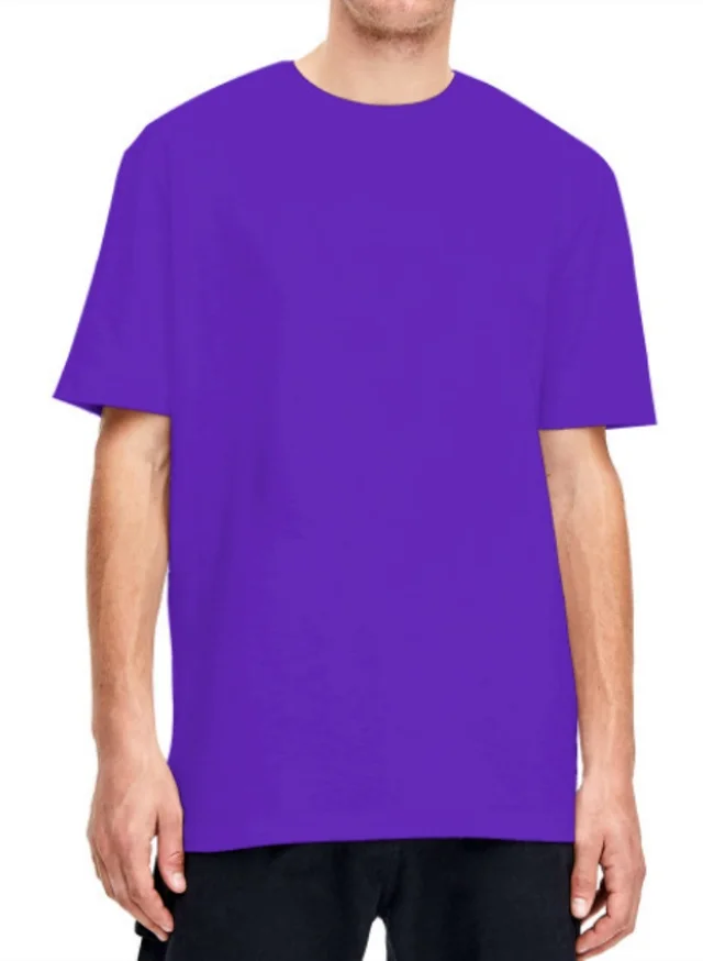 Customized US Size Short sleeved T shirts And Plus size T shirts Purple - Shop at LoveMi
