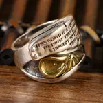 Gothic Letter Mask Ring