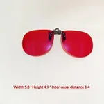 Clip-on Blue Light Blocking Glasses ESports Color Weakness Clip-on Lenses For Women - Wine
