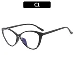 Black Frame Transparent Lens