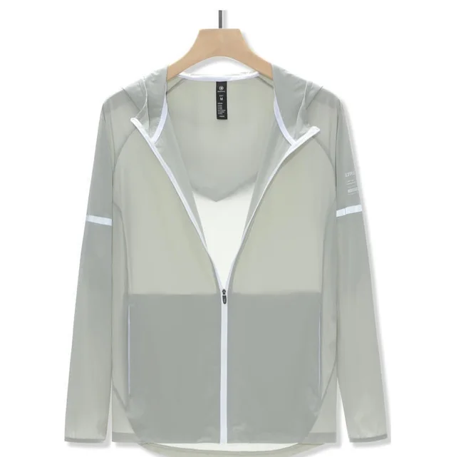 Outdoor Sports Skin Windbreaker Women's Sweat wicking Jacket Smoky Cloud Gray - Shop at LoveMi