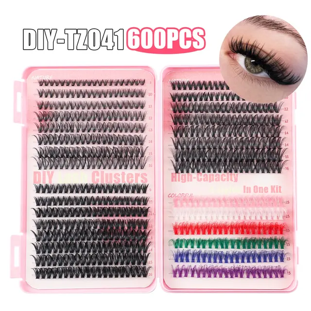 DIY Segmented Natural High volume Lash Kit Diy Tz041 600Pcs - Shop at LoveMi