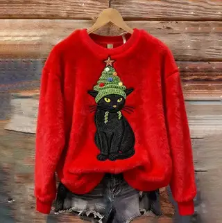 Christmas Retro Green Unisex Sweater - Type36