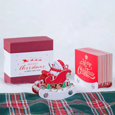 3D Sticky Notes Creative Mini Calendar Christmas Sled - Shop at LoveMi