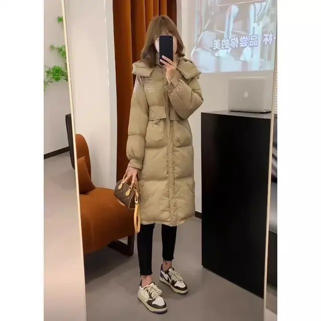 Down Cotton padded Jacket For Women Winter Korean Style Khaki - Shop at LoveMi