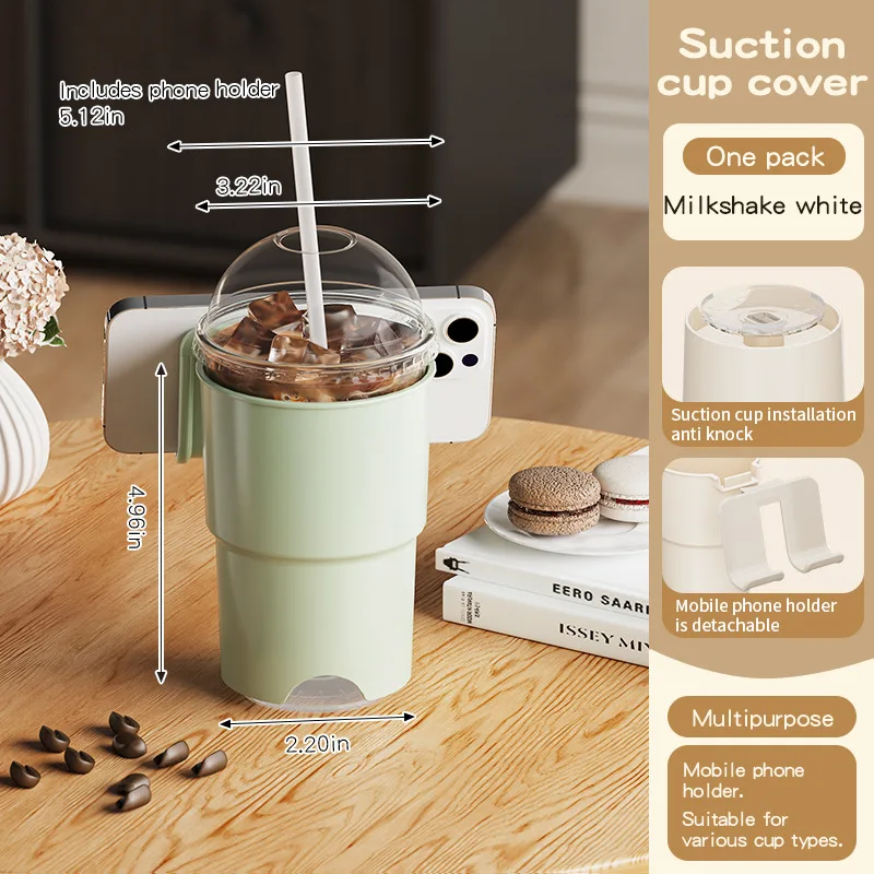 Suction Cup Desktop Multi-function Phone Holder - Green