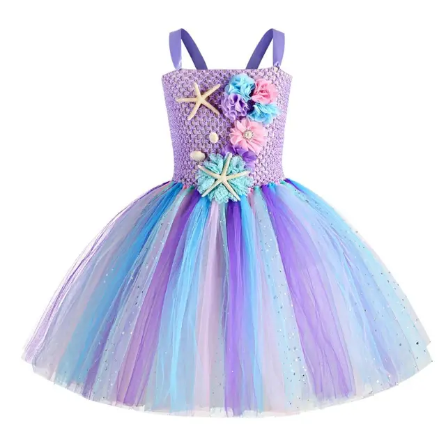 Girls Mermaid Tutu Dress Under The Sea Theme Birthday Party Style 1 - Shop at LoveMi