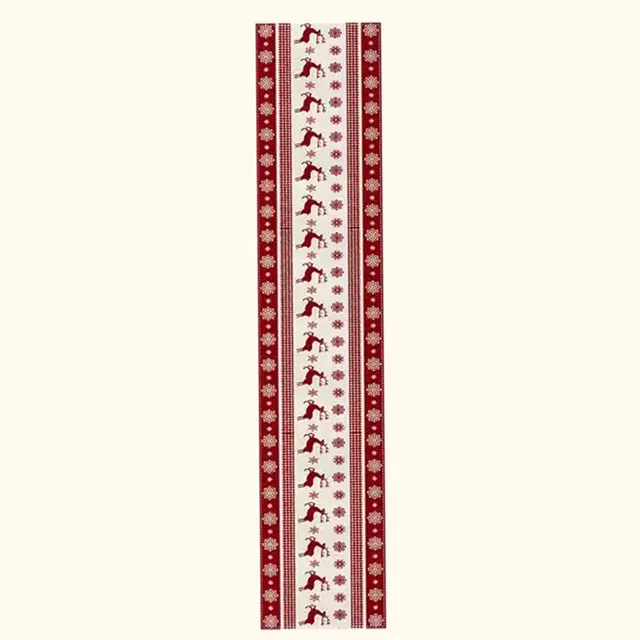 Christmas Reindeer Table Runner Placemat Christmas Holiday Celebration Decoration Tablecloth Table Flag - Shop at LoveMi