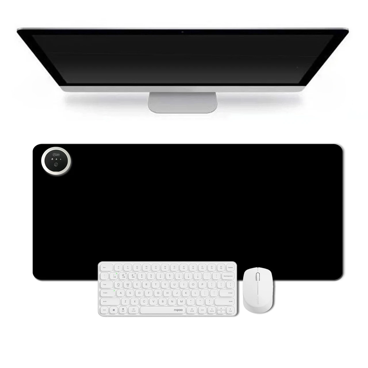 3-speed Smart Temperature Control 220V Calendar Heating Mouse Pad - Black