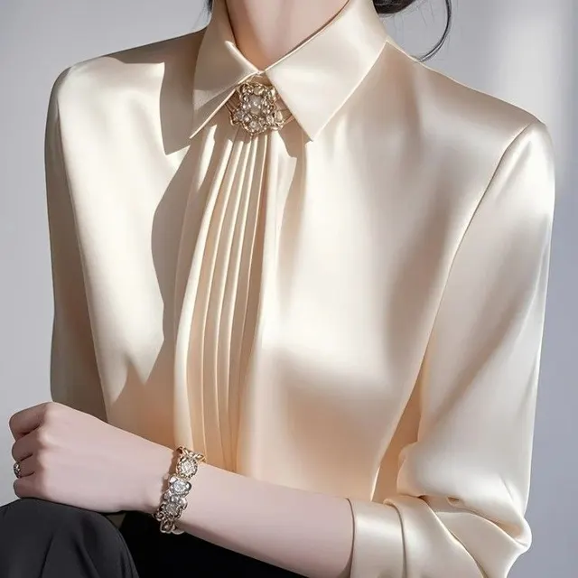 Spring French style Top With A Luxurious And Sophisticated Feel Champagne - Shop at LoveMi