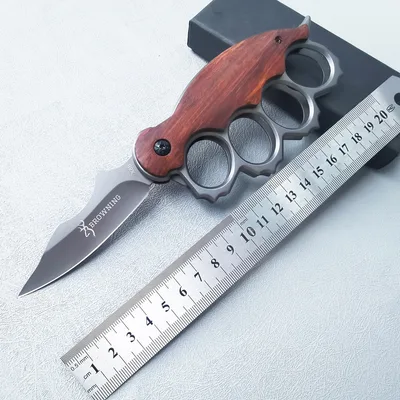 Portable Fruit Knife With High Hardness Folding X86 Wooden Handle - Shop at LoveMi