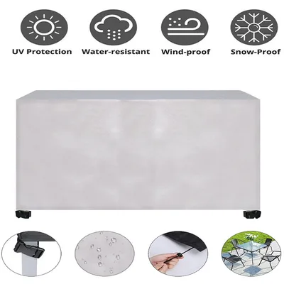 Green 420DPU Silver Coated Oxford Fabric Waterproof Furniture Cover Silver - Shop at LoveMi