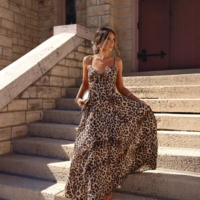 Sexy Leopard Print Camisole Dress Women Leopard Print Multi - Shop at LoveMi