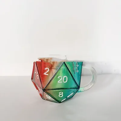Resin Home Craft Cup Ornament Dice Painted Cup - Shop at LoveMi