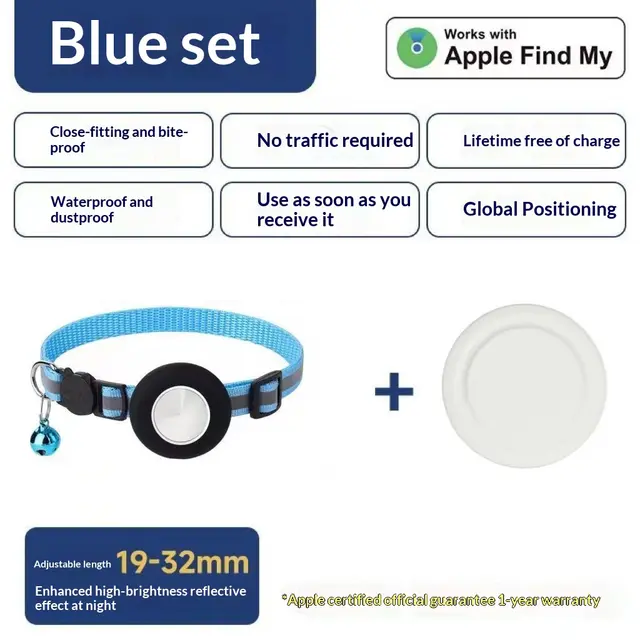 Dog Locator Pet Dog Anti lost Tracking Magic Collar Blue - Shop at LoveMi