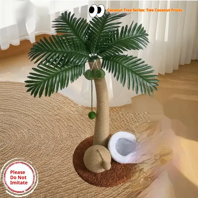 Coconut Tree Series Cat Scratching Post Camel - Shop at LoveMi