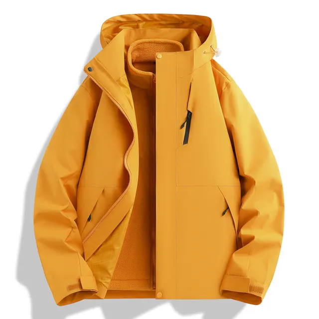 Three in one Fleece lined Thick Coat For Couples Sunflower - Shop at LoveMi