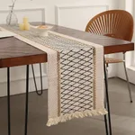 Black And White Grid Hemp Rope