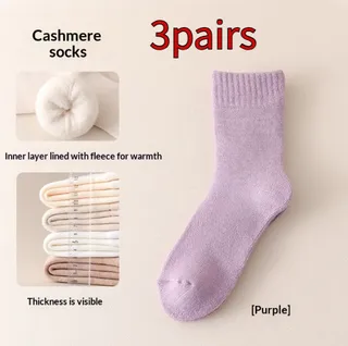 Fleece-lined Thick Sleep Maternity Socks Wool Socks - Average Size