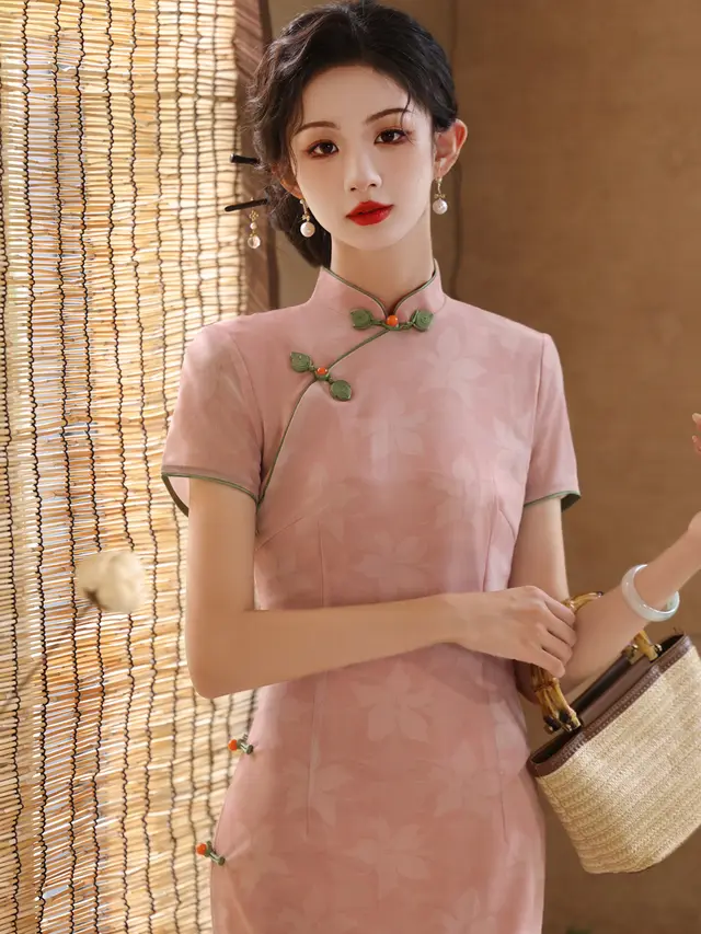 Girl's Retro Republic Of China Style Old High end Daily Wear Pink - Shop at LoveMi