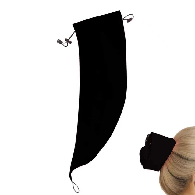 Long Hair Shampoo Cap Ponytail Hair Accessories Hair Cover Black - Shop at LoveMi