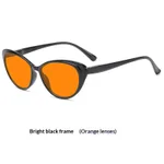 Bright Black Orange Lens