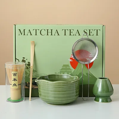 Creative Kiln Transformed Matcha Bowl And Chasen Whisk Tea Set 10 Style - Shop at LoveMi